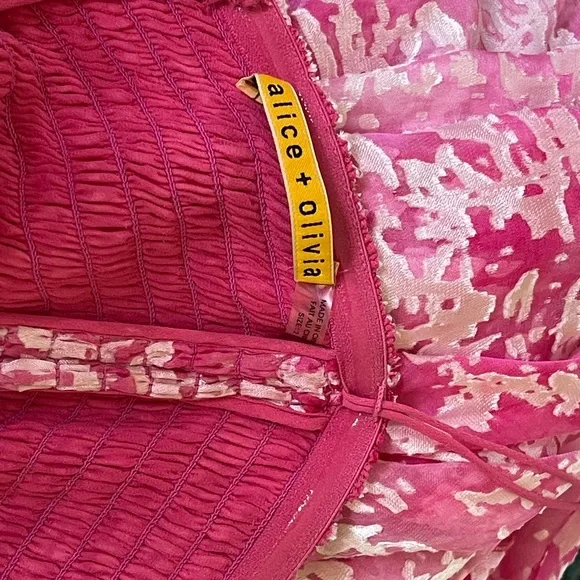 ALICE + OLIVIA Pink Strapless Dress - Picture 2 of 6